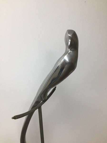 Aluminum bird sculpture attributed to Curtis Jere