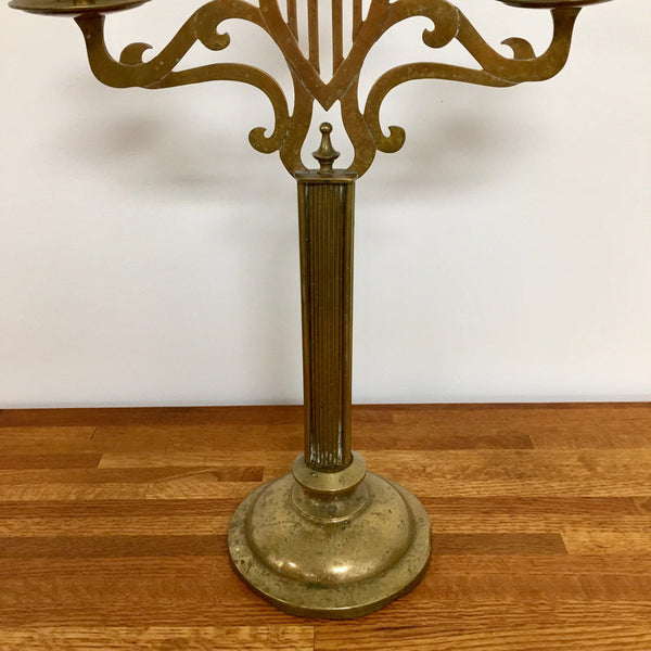 Antique brass candelabra in the Jugendstil or Vienna Secession style