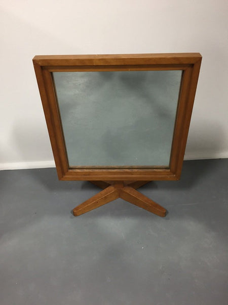 Mid century wooden table mirror
