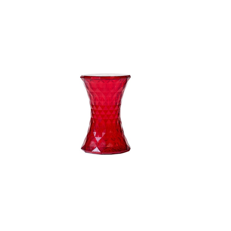 Red Stone Stool made in Italy by Kartell