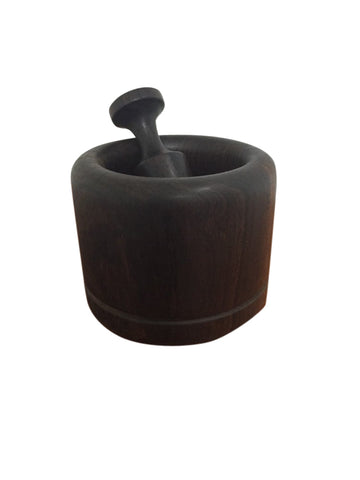 Rosewood mortar and pestle