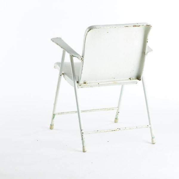 Russel Wright Samson or Samsonite patio folding chair by Schwayder Bros. Inc.