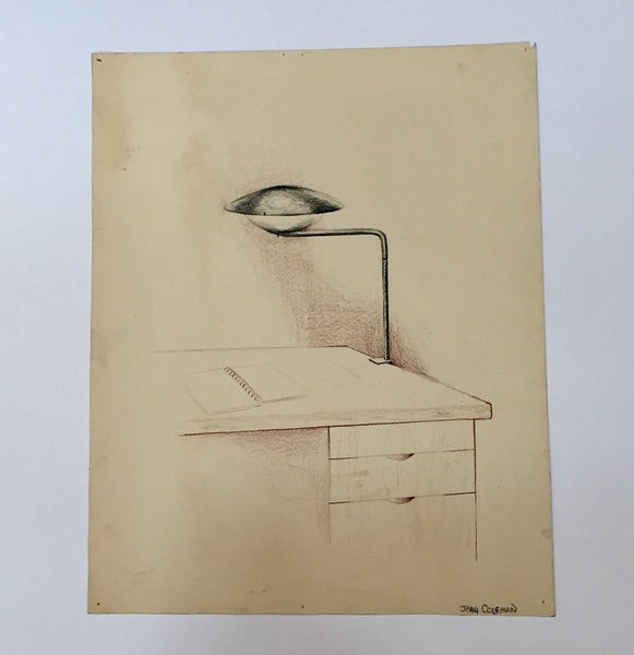 Set of five original industrial design drawings