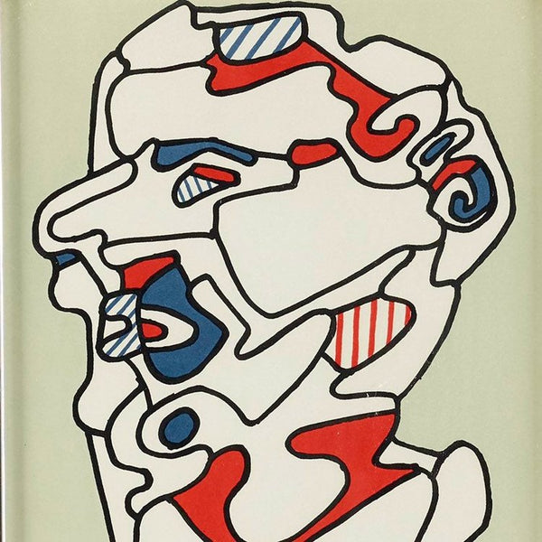 Vintage framed Jean Dubuffet poster