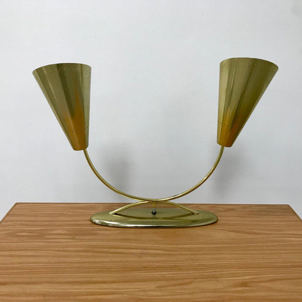 Vintage midcentury modern brass table or desk lamp