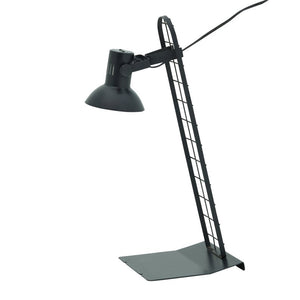 Vintage Italian post modern black metal desk lamp