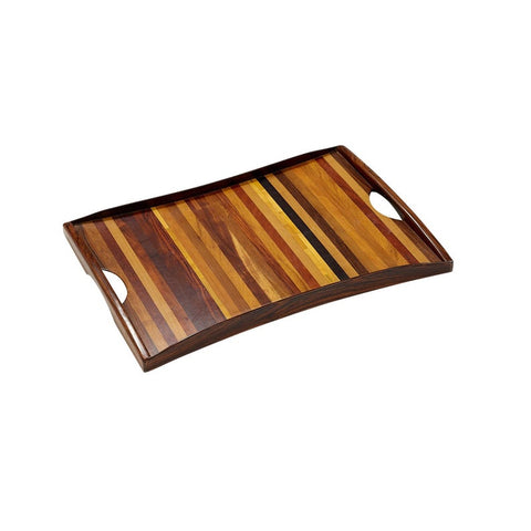 Exotic wood tray by Don Shoemaker made in Mexico by Senal