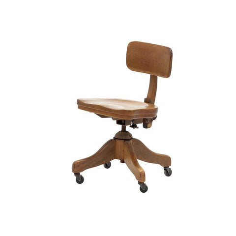 Vintage wooden desk chair