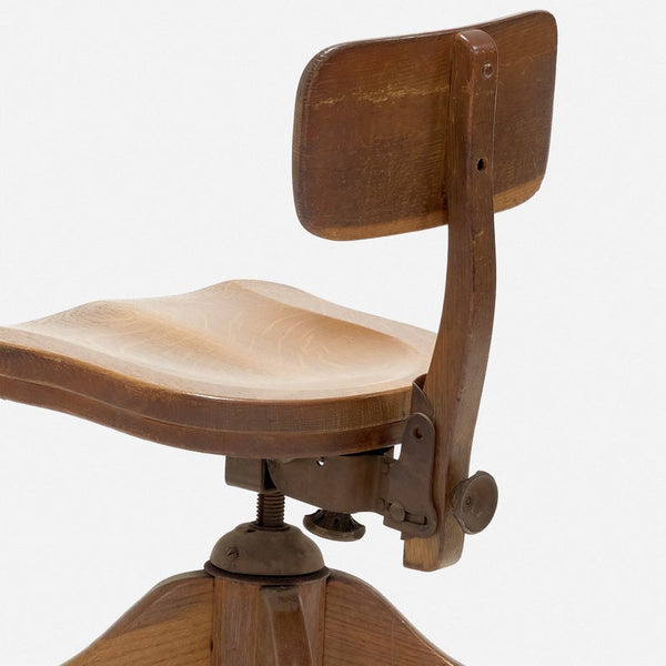 Vintage wooden desk chair