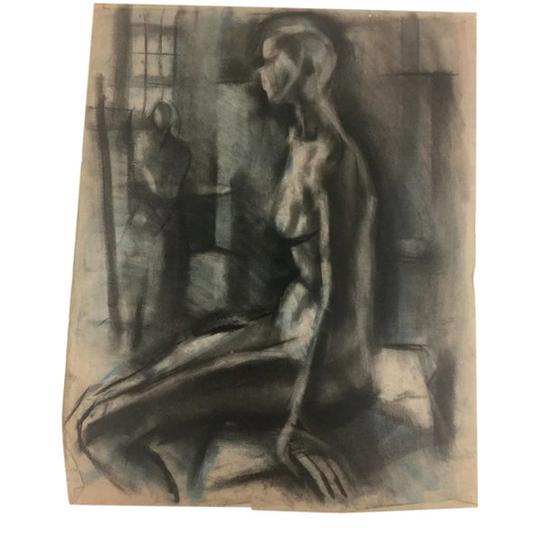 Charcoal drawings on paper by Yutaka Ohashi