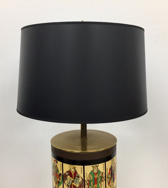 Large cylindrical table lamp