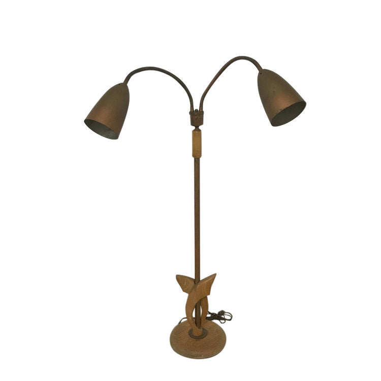 Midcentury modern gooseneck floor lamp