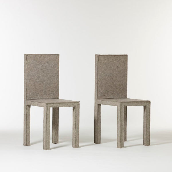 Pair of Felt Chairs by Reed and Delphine Krakoff