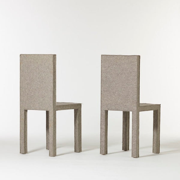 Pair of Felt Chairs by Reed and Delphine Krakoff